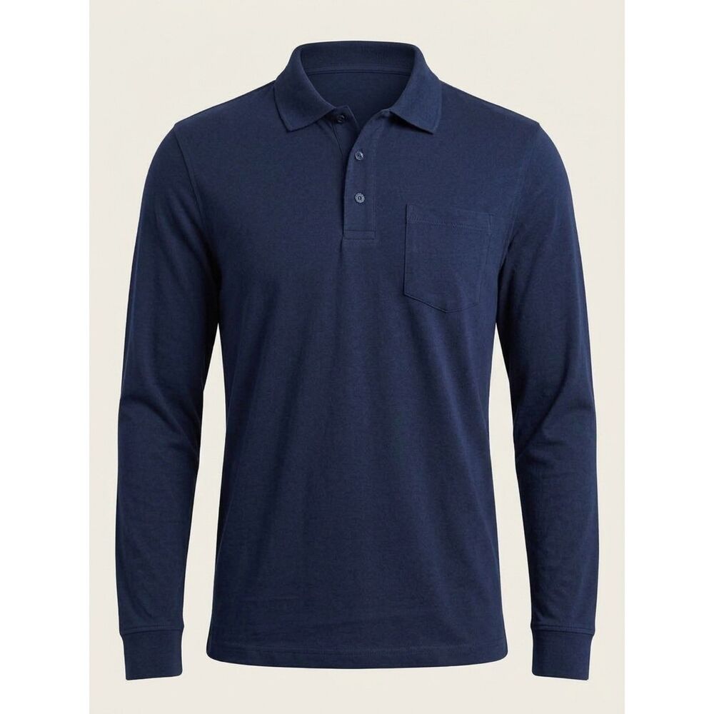 Croft & Barrow "Extra Soft" Long-Sleeve Pocket Polo Shirt